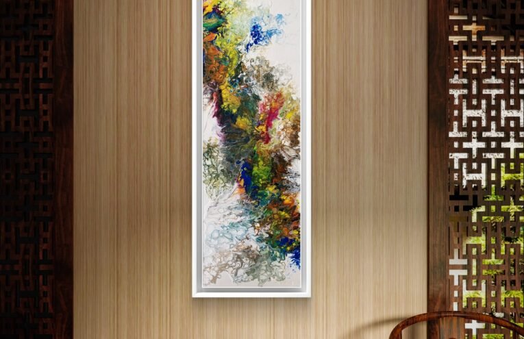 Rainbow Ripple or Cosmic flow - pour painting5